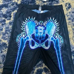 Skeleton leggings sheer​